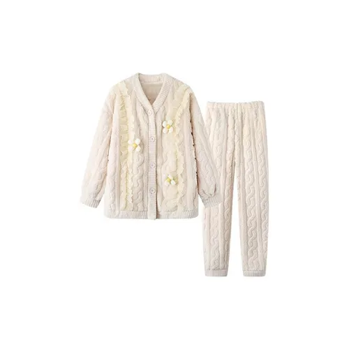 Xiang Ning Pai Домашний комплект женский цвет слоновая кость