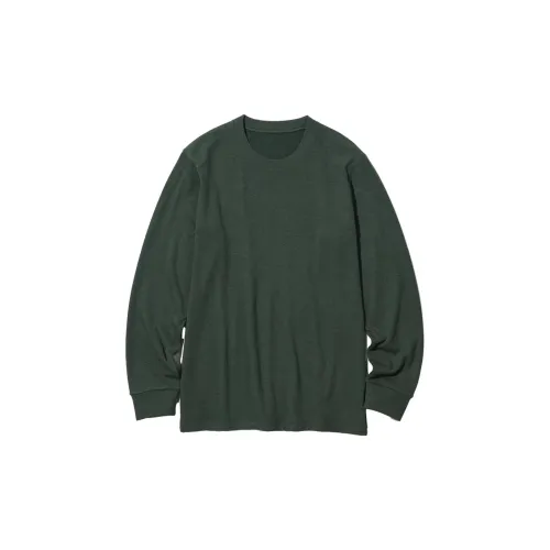 UNIQLO Темно-зеленый Мужские Термофутболки