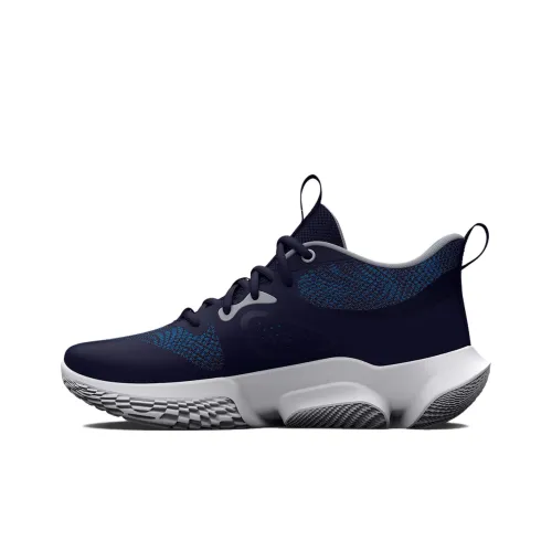 Under Armour Flow Breakthru Баскетбольные кроссовки Низкий топ Синий Черный Женские