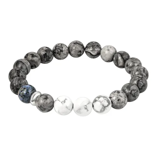 SIMPLE JOYS Камень с картой Белая бирюза Браслеты Унисекс