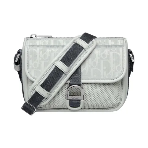 DIOR Aqua Nylon Crossbody Bag Mini Unisex Glacier DIOR Аква Нейлон Кроссбоди Сумка Мини Унисекс Ледник