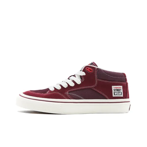 Vision Street Wear Concave Скейтборд Кроссовки MID Топ Красный Унисекс