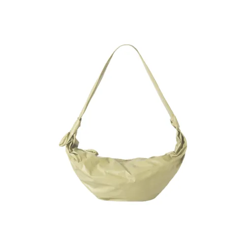 Lemaire Croissant Series Коровья кожа Круассан Сумка Сумка через плечо Большая Женская Шалфейно-зеленая