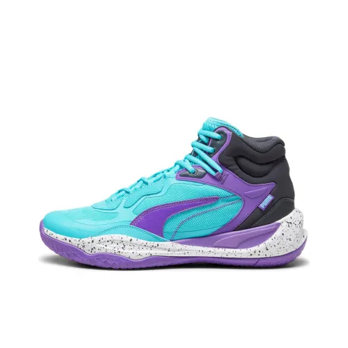 PUMA Playmaker Баскетбольные кроссовки Высокий Топ Синий Фиолетовый Мужской