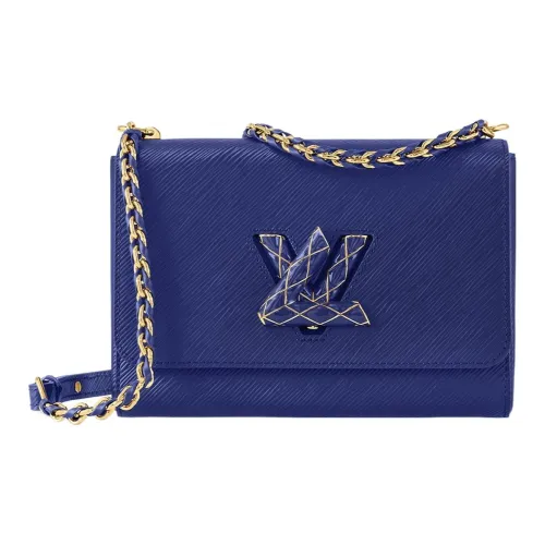 LOUIS VUITTON Twist Epi GRAIN LEATHER Сумка через плечо Средняя Женская Морской синий