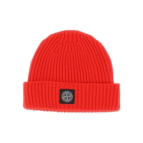 STONE ISLAND Шерые шапки для детей цвет оранжевый
