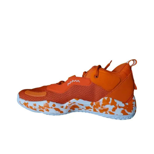 Adidas D.O.N. Issue #3 Slip-resistant Abrasion-resistant MID Баскетбольные кроссовки Мужские Оранжевый Белый