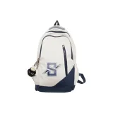 Белый, синий, с шармом.