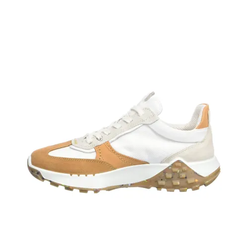 Ecco Casual Низкий Топ Белый Коричневый Мужской