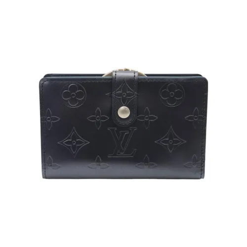 LOUIS VUITTON Кожа Кошелек Женские Черный