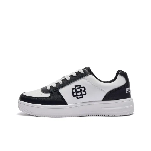 BUFFALO BOUND Износостойкий Дышащий Низ Резистентный Низкий Топ Спортивные Кроссовки для Скейтбординга Унисекс Белый Черный
