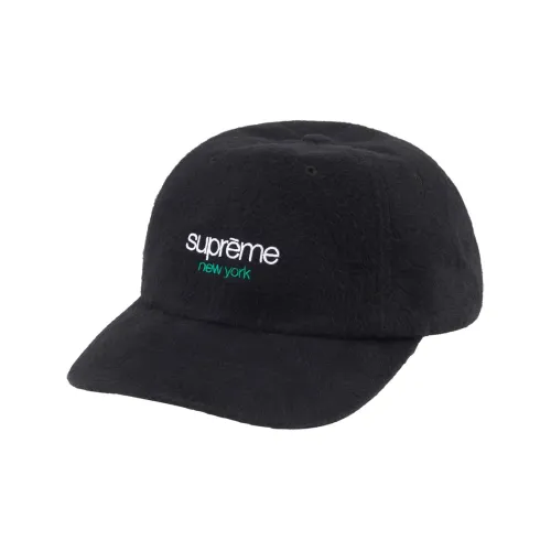 Supreme Чесаный хлопок Кепки Унисекс Черный