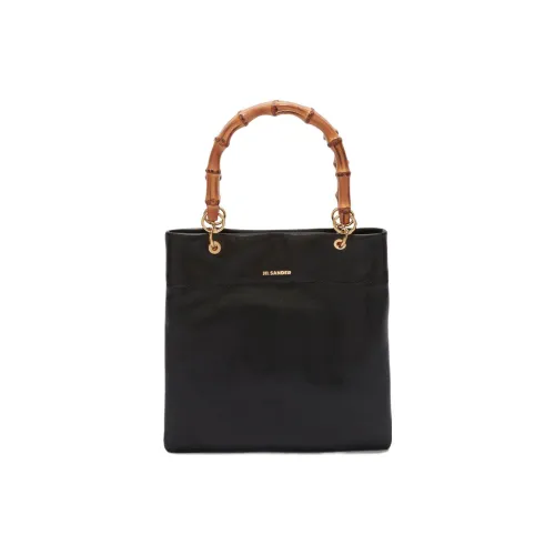 JIL SANDER Телячья кожа Тоут Сумка Сумка для покупок Сумка через плечо Сумка Маленькая Женская Черная