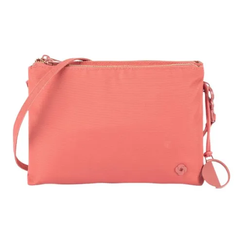 SAMSONITE Нейлоновая сумка-конверт сумка через плечо среднего размера женская кораллово-красного цвета