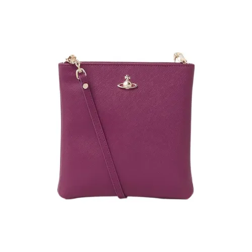 Vivienne Westwood Vivienne Westwood Squire Коровья кожа Сумка через плечо Сумка на плечо Женская Фиолетовая