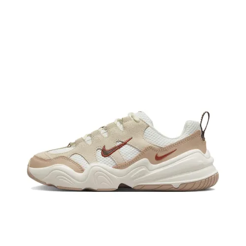Nike Tech Hera Low Топ Кэжуал Женский Белый Бежевый