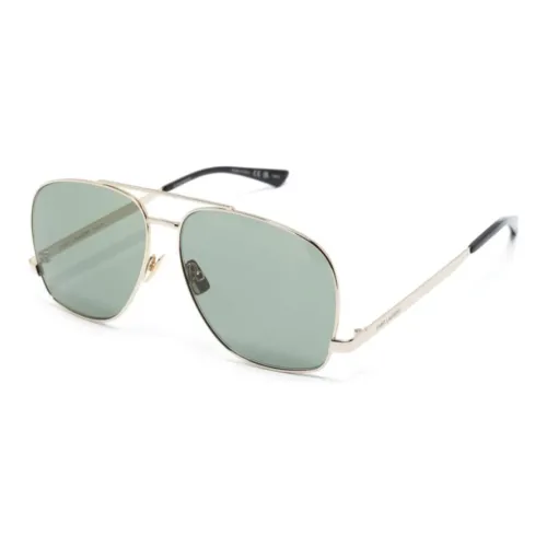 SAINT LAURENT Металл Aviator Солнцезащитные очки Унисекс Золото