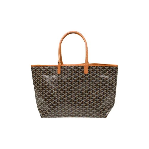 GOYARD Saint Louis PVC Собака's Teeth Тоут Сумка Сумка для покупок Сумка Маленькая Женская Кофейная