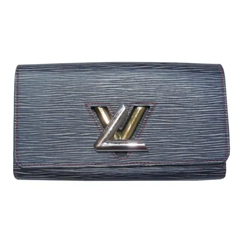 LOUIS VUITTON EPI Кожа Кошелек Унисекс Джинсовый Синий