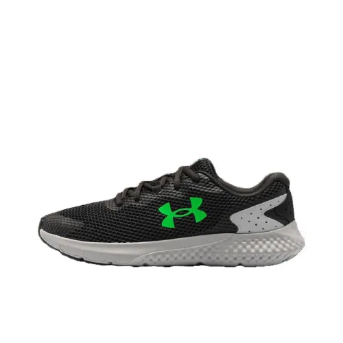 Under Armour Charged Rogue 3 Амортизация, Износостойкий Низкий Топ Повседневные Беговые кроссовки Мужские CINDER Нефритово-серый