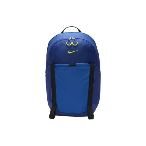 nike Ткань Рюкзак Стандартный Унисекс Темно-Королевский Синий Оригинальный Зеленый