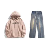 Set (Pink Top + Nostalgic Blue Jeans)  
Комплект (Розовый топ + Ностальгические синие джинсы)