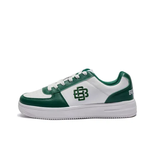 BUFFALO BOUND Износостойкий Дышащий Низ Резистентный Низкий Топ Спортивные Кроссовки для Скейтбординга Унисекс Белый Зеленый