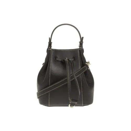 Furla Miastella Телячья кожа Ведрообразная сумка Сумка Сумка через плечо Сумка через плечо Мини Женская Черная