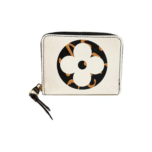 LOUIS VUITTON Zippy GRAIN LEATHER Монетница Женская Айвори