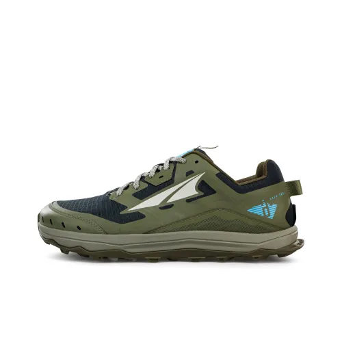 Altra Lone Peak 6 Low Топ Тренировочные Беговые Кроссовки Мужские Зеленые