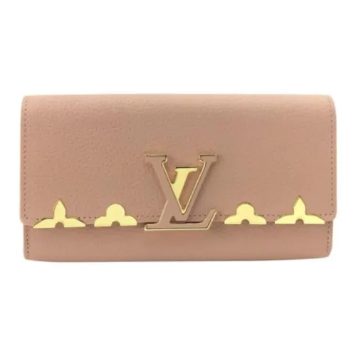 LOUIS VUITTON Taurillon Кожа Кошелек Женские Розовый