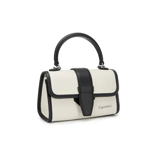 AQUASCUTUM Сумка из коровьей кожи DUAL Use Сумка Сумка через плечо Сумка через плечо Средний Женская Черный Белый