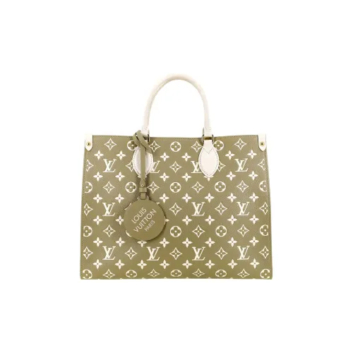 LOUIS VUITTON ONTHEGO EMPREINTE Корова Кожа Сумка Средняя Женская