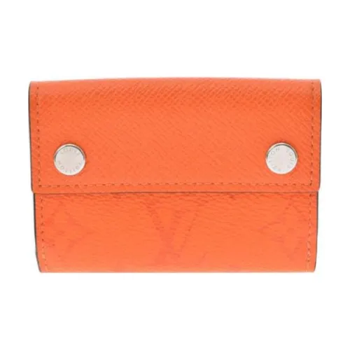 LOUIS VUITTON Discovery Кожа Кошелек Мужской Pocano Апельсин