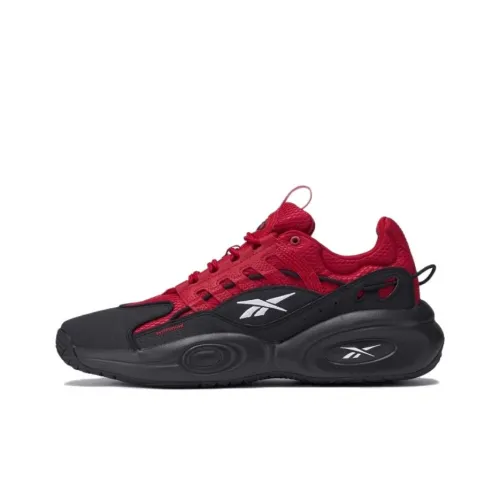 Reebok Solution Винтажные баскетбольные кроссовки MID Топ Черный/Красный Унисекс