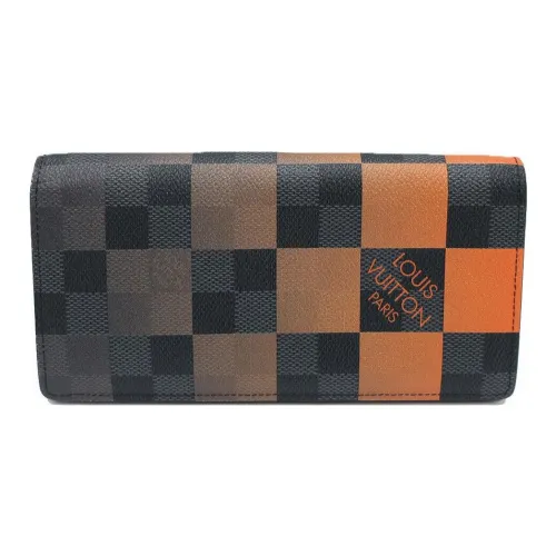 LOUIS VUITTON Кожа Кошелек Женские Вулканы Апельсин