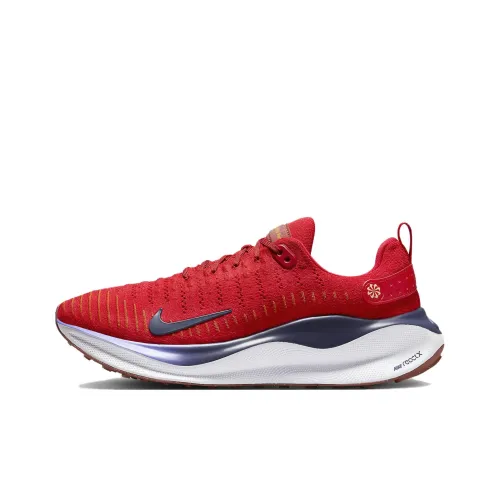 Nike Reactx Infinity 4 Slip-Resistant Low-Top Беговые кроссовки Мужские Красные