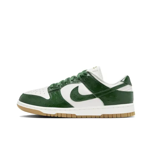 Nike Dunk Скейтборд Кроссовки Низкие Бело-Зеленые Женские