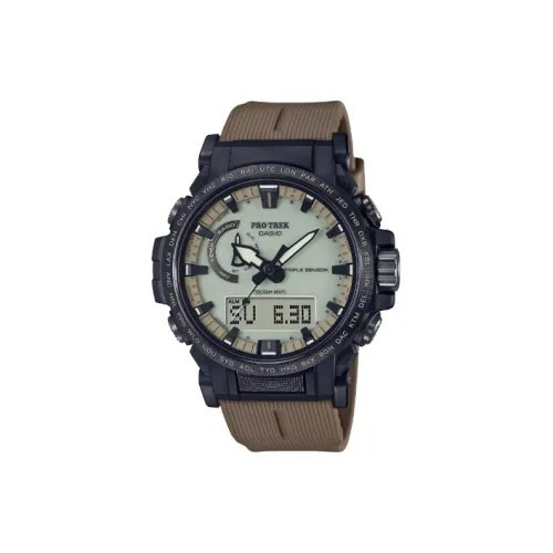 CASIO PRO TREK Кварцевый механизм Смола ПУ (полиуретан) Ремешок Часы унисекс Белый циферблат