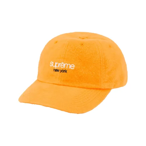 Supreme Чесаный хлопок Кепки Унисекс Оранжевый