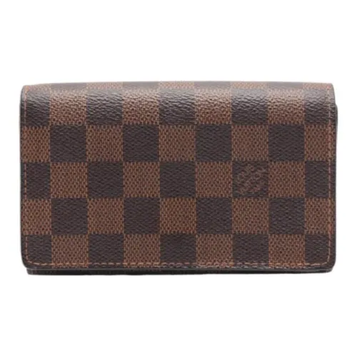 LOUIS VUITTON Кошелек из ПВХ с кожаными вставками женский коричневый