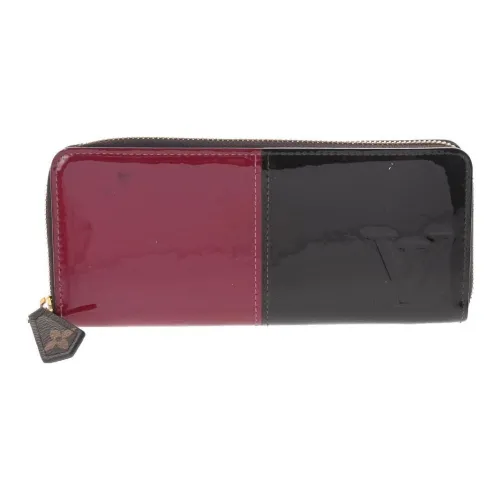 LOUIS VUITTON Лакированная кожа Кошелек Унисекс Кошельки Фиолетово-розовый Марго Красный