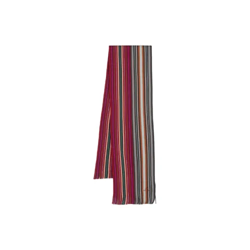 Paul Smith Вязаные шарфы из мериносовой шерсти Мужской
