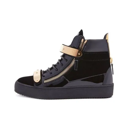 Giuseppe Zanotti GZ Coby High Топ Скейтборд Кроссовки Женские Черные