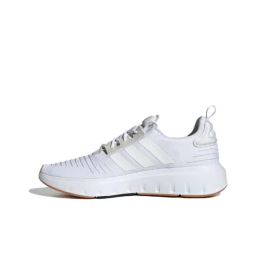 Adidas Swift Run Slip Resistant Abrasion Resistant Низкий Топ Повседневная Обувь Мужская Белая