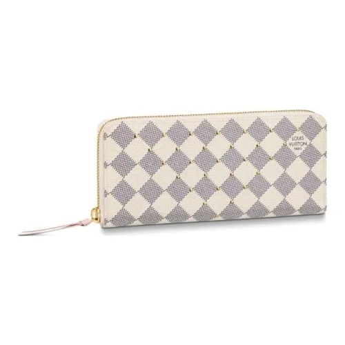 LOUIS VUITTON Холст Клатч Кошелек Стандартный Женская Белый