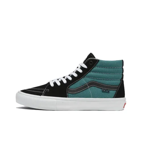 Vans SK8 High Скейтборд Кроссовки Унисекс Черный Зеленый