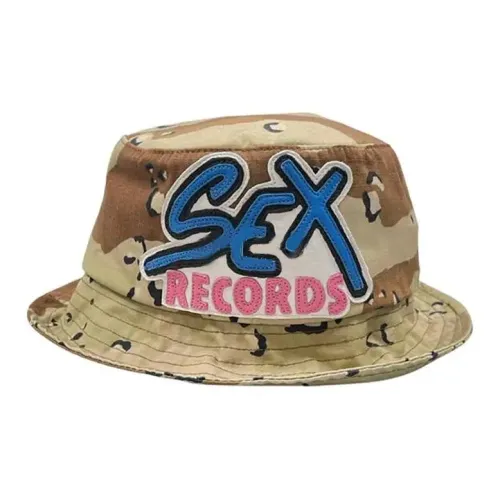 Chrome Hearts Вышитый узор Bucket Hats Unisex Коричневый