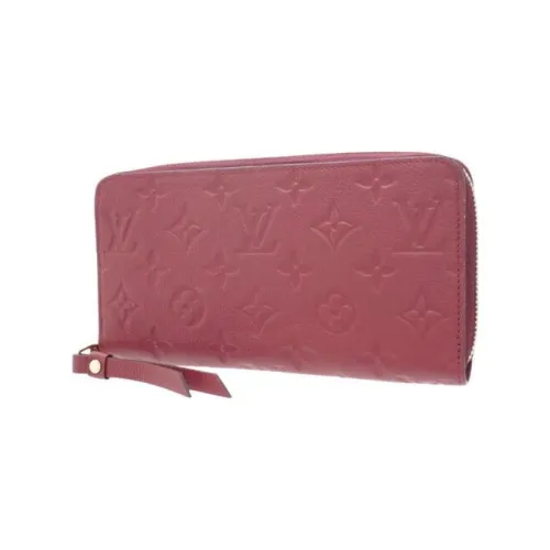 LOUIS VUITTON Zippy PVC Кошелек Женский Розовый Красный
