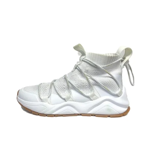 Champion RALLY Flu Амортизация Износостойкий Высокий Топ Повседневная Обувь Женская Белая